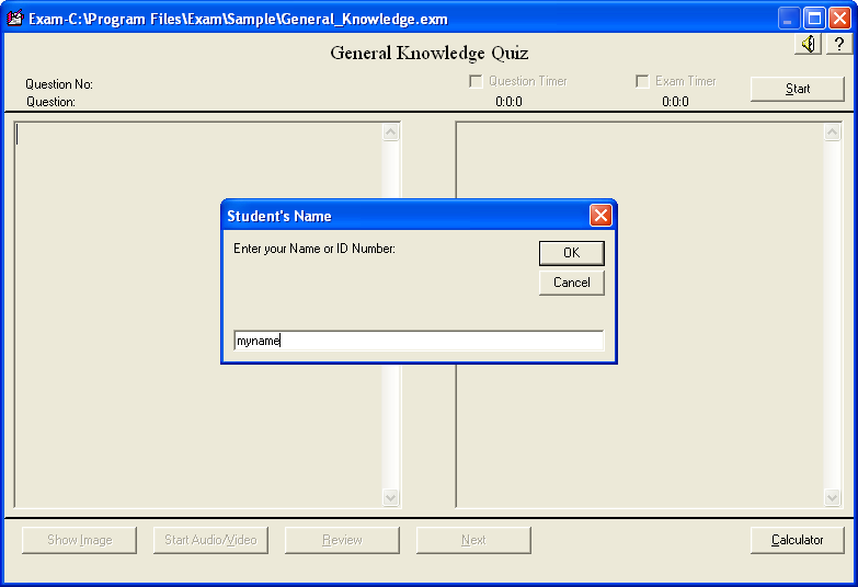 screenshot of Exam Pro
